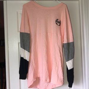 VS Pink long sleeve top size large